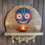 Multicoloured Mango Wood Jagannatha Mandir (D- 12in, H- 1in) - Image 2