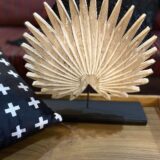 Rustic White Palm Leaf Tabletop Accent - Image 3
