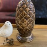 Walnut Pine Cone Tabletop Accent - Image 3