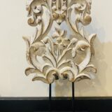 Rustic White Crested Panel Tabletop Accent - Image 3