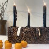 Rustic Trio Candle Stand - Image 2