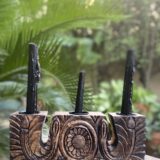 Rustic Trio Candle Stand