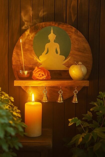Gautama  Buddha Meditation Shelf