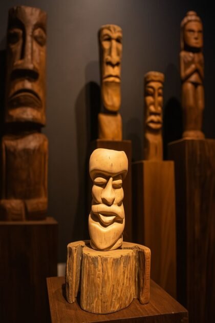 Totem man sculpture