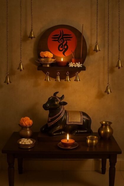 Trinetra Om Mandir Shelf