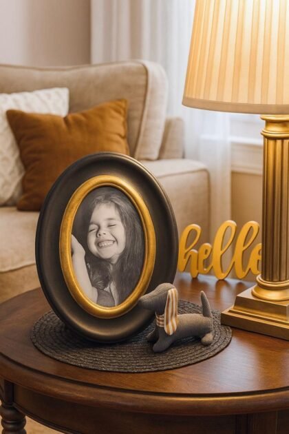 Ebony Gold Photo Frames