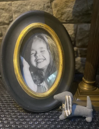 Ebony Gold Photo Frames